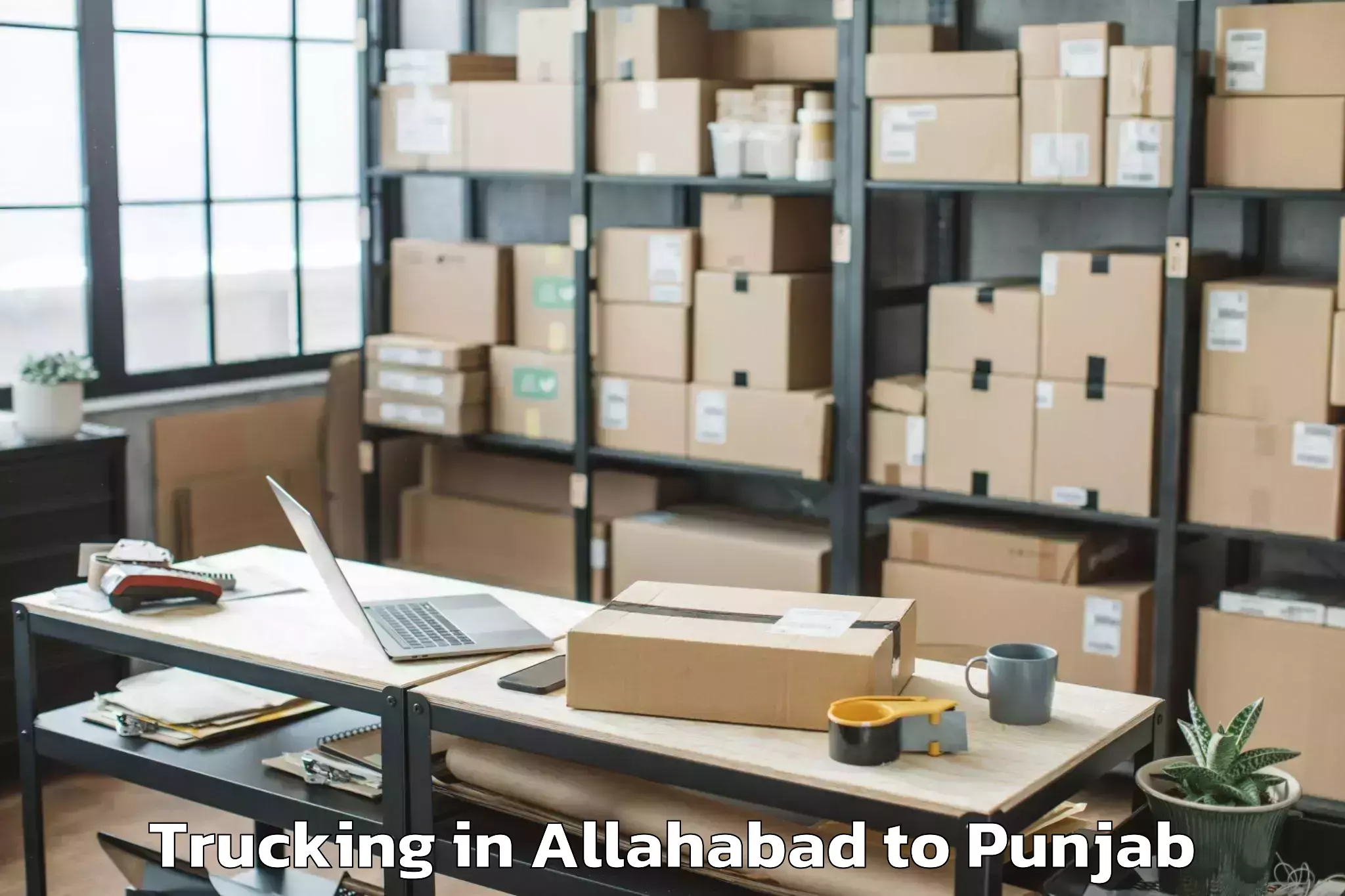 Comprehensive Allahabad to Central University Of Punjab B Trucking